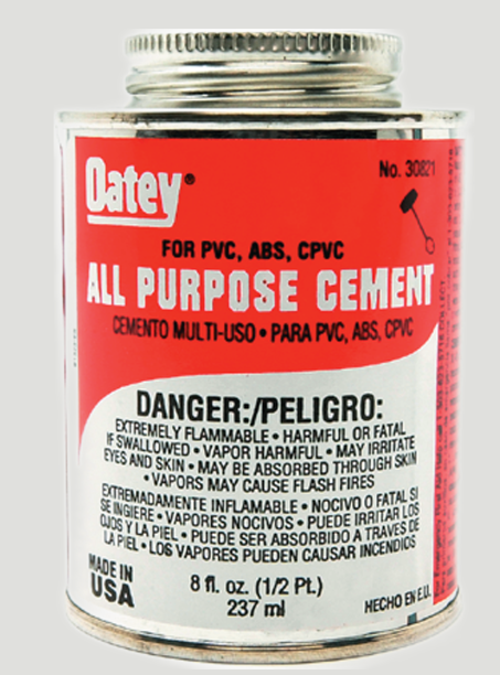 PVC CEMENT 1/2 PINT OATEY(24)