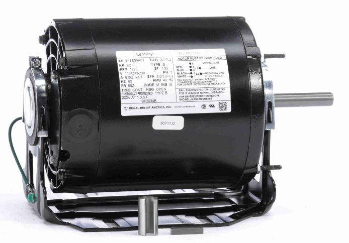 BELT DRIVE BLOWER MOTOR 1/3 HP 115/208-230V 1800 RPM