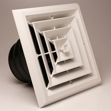 4 WAY GRILLE BOX W/ DAMPER (6", 7", 8")