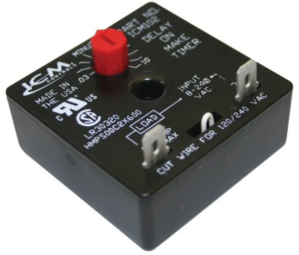 DELAY ON MAKE TIMER (.03-10  MINUTE ADJUSTABLE DELAY