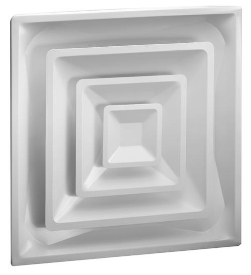 6" FIXED PATTERN DIFFUSER FIXED NECK R-6 INSULATION (2)